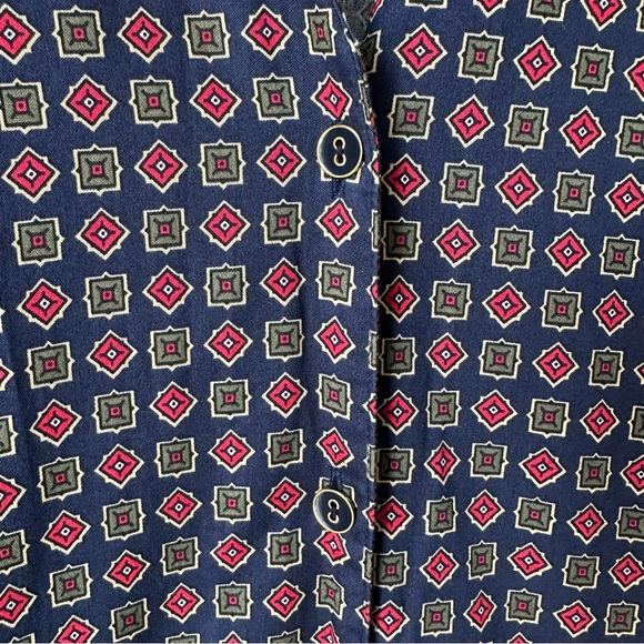 Brooks Brothers// Bris Cotton Short Dress Navy Size 14 - Picture 6 of 14